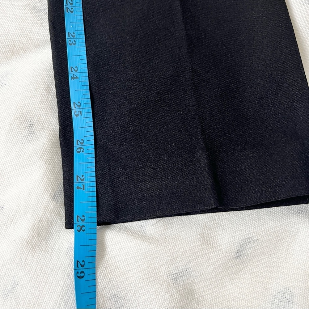 Joseph 'Finley' Gabardine Straight Leg Pants Italian Bi‑Stretch Twill Black US 8 - Picture 12 of 16